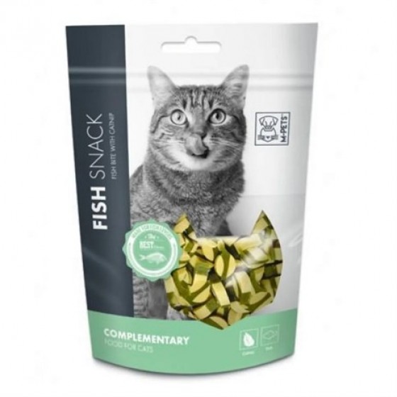 M-Pets Fish Bite Kedi Ödülü 80 Gr Catnipli Kedi Ödülü 80 Gr