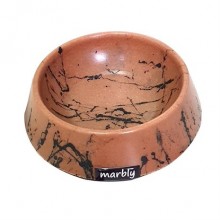 Marbly Chocolate Black Mermerit Kedi Mama Kabı 16 Oz