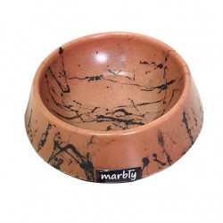 Marbly Chocolate Black Mermerit Kedi Mama Kabı 8 Oz