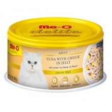 ME-O Delite Tahılsız Ton ve Peynirli Jelly Kedi Konservesi 80gr