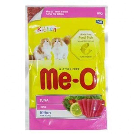 ME-O Jöle İçinde Pouch Ton Balıklı Yavru Kedi Konservesi 80gr