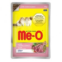 ME-O Sos İçinde Pouch Parça Kuzu Etli Yavru Kedi Konservesi 80gr