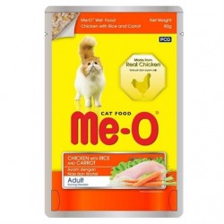 ME-O Tavuk Pirinç ve Havuçlu Pouch Kedi Konservesi 80gr ME-O Tavuk Pirinç ve Havuçlu Pouch Kedi Konservesi 80gr
