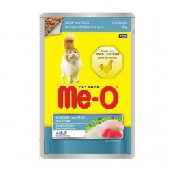 ME-O Tavuk Pirinç ve Ton Balıklı Pouch Kedi Konservesi 80gr
