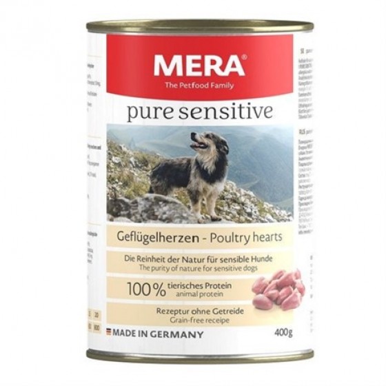 Mera Pure Tavuk Yürekli Köpek Konservesi 400 Gr