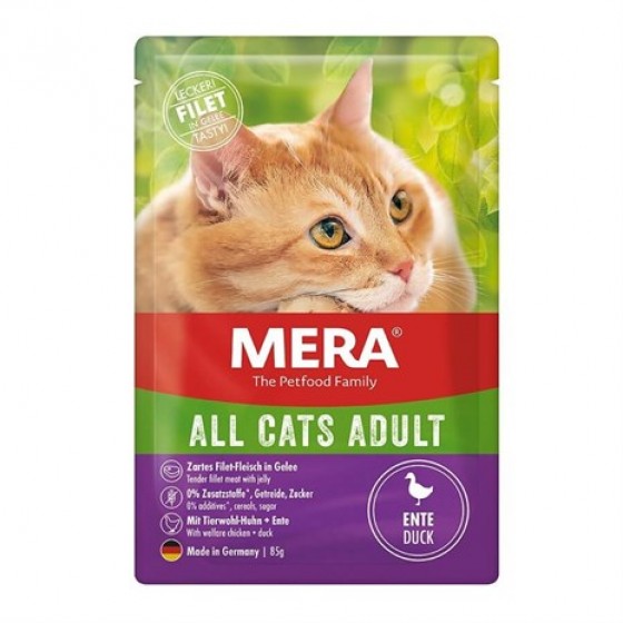 Mera Tahılsız Ördekli Pouch Kedi Konservesi 85 Gr