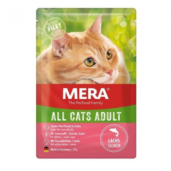 Mera Tahılsız Somonlu Pouch Kedi Konservesi 85 Gr