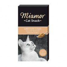 Miamor Cream Ciğerli Kedi Tamalayıcı Ek Besin ve Ödülü 6 x15 Gr