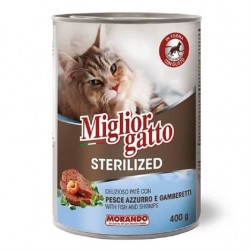 Miglior Gatto Balıklı Karidesli Kısırlaştırılmış Kedi Konservesi 400 Gr Miglior Gatto Balıklı Karidesli Kısırlaştırılmış Kedi Konservesi 400 Gr