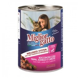 Miglior Gatto Kuzu İşkembeli ve Havuçlu Kedi Konservesi 405Gr Miglior Gatto Kuzu İşkembeli ve Havuçlu Kedi Konservesi 405Gr