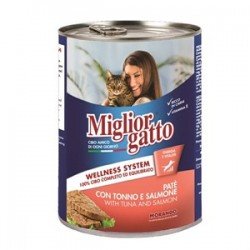 Miglior Gatto Somon & Ton Balıklı Püre Kedi Konservesi 405 Gr Miglior Gatto Somon & Ton Balıklı Püre Kedi Konservesi 405 Gr