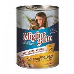 Miglior Gatto Tavuklu & Hindili Kedi Konservesi 405 Gr Miglior Gatto Tavuklu & Hindili Kedi Konservesi 405 Gr
