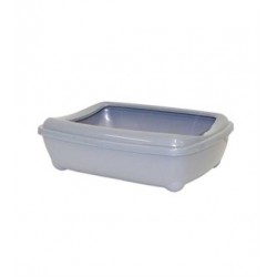 Moderna Aristo Kedi Tuvalet Kabı Ringli Küçük 42 Cm Gri