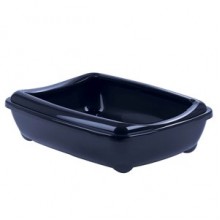 Moderna Aristo Kedi Tuvalet Kabı Ringli Büyük 50 Cm Lacivert