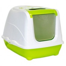 Moderna Flip Cat Filitreli Kapalı Kedi Tuvaleti Yeşil