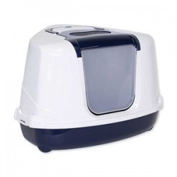 Moderna Flip Köşeli Filtreli Kapalı Kedi Tuvaleti Lacivert Moderna Flip Köşeli Filtreli Kapalı Kedi Tuvaleti Lacivert