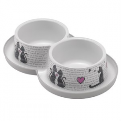 Moderna Trendy İkili Kedi Mama Kabı 2 X 350 ml Moderna Trendy İkili Kedi Mama Kabı 2 X 350 ml