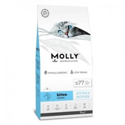 Molly Tavuklu Yavru ve Emziren Kedi Maması 2kg Molly Tavuklu Yavru ve Emziren Kedi Maması 2kg