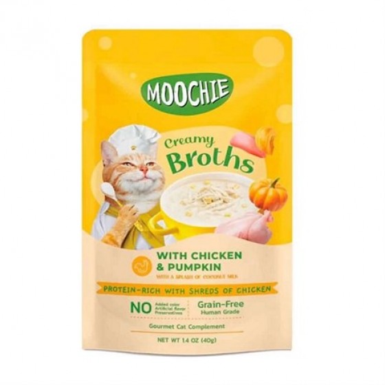 Moochie Çorba Kedi Ödülü Tavuk-Balkabağı 40 Gr