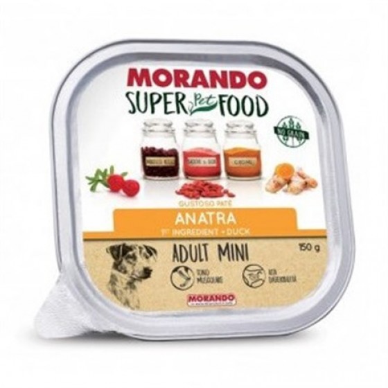 Morando Super Food Tahılsız Ördekli Ezme Köpek Konservesi 150gr