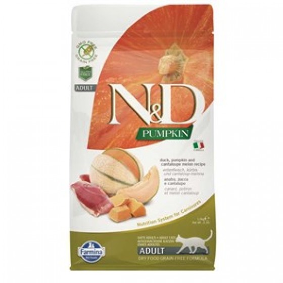 N&D Balkabaklı Ördek Ve Kavunlu Kedi Maması 1.5 Kg