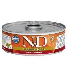 N&D Balkabaklı Bıldırcın Etli Kedi Konservesi 70 Gr