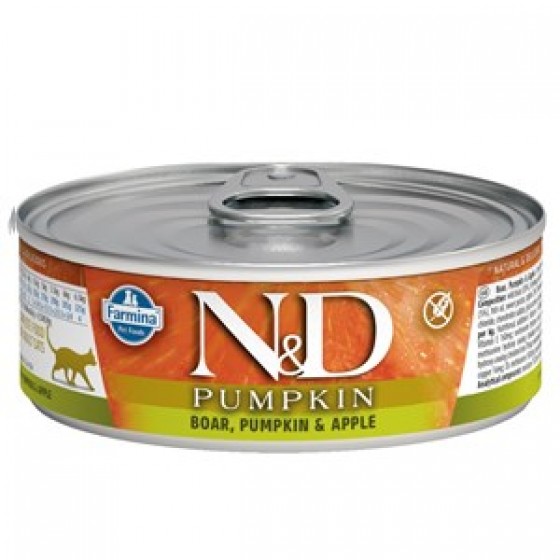 N&D Balkabaklı Domuzlu Kedi Konservesi 70 Gr