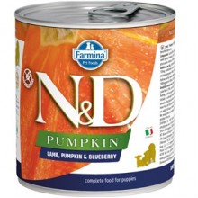 N&D Balkabaklı Kuzulu Yavru Köpek Konserve Maması 285 GR