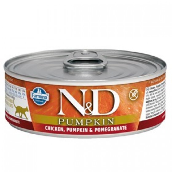 N&D Balkabaklı Tavuk Narlı Kedi Konservesi 70 Gr