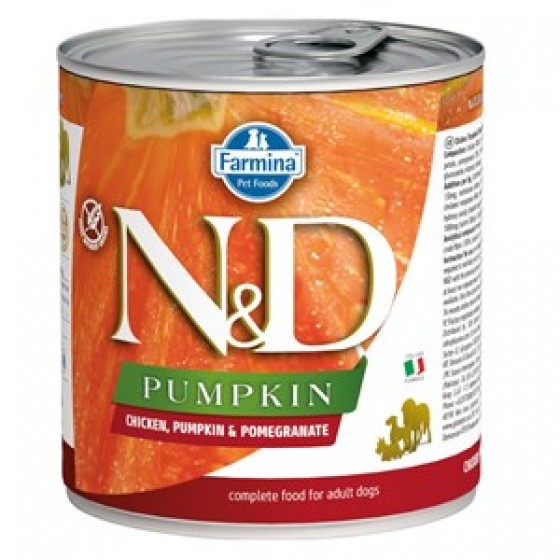 N&D Balkabaklı Tavuk ve Narlı Köpek Konserve Maması 285 GR