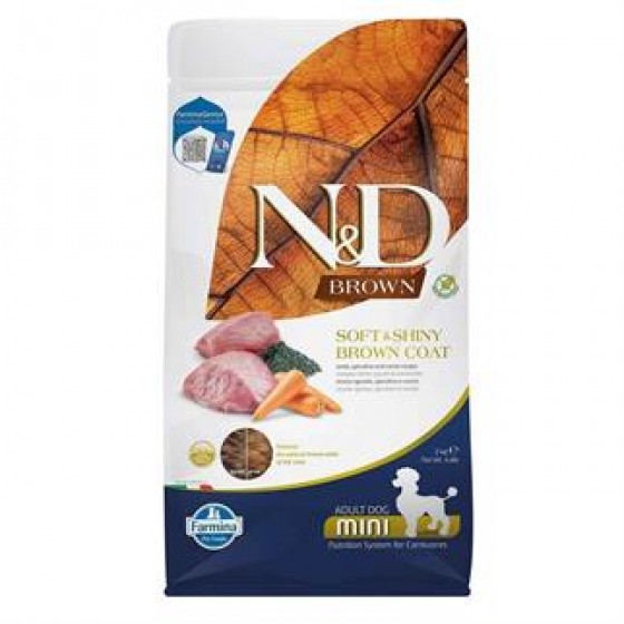 N&D Brown Kuzu Etli Spirulina Küçük Irk Köpek Maması 2 Kg