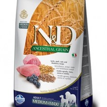 N&D Düşük Tahıllı Kuzulu Yaban Mersinli Yetişkin Köpek Maması 12 Kg