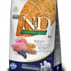 N&D Düşük Tahıllı Kuzulu Yaban Mersinli Yetişkin Köpek Maması 12 Kg N&D Düşük Tahıllı Kuzulu Yaban Mersinli Yetişkin Köpek Maması 12 Kg