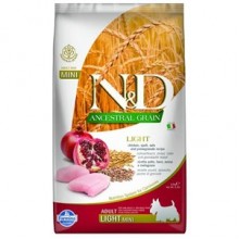N&D Düşük Tahıllı Light Mini Tavuklu Narlı Köpek Maması 2.5Kg