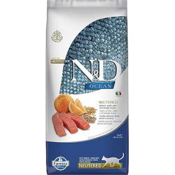 N&D Ocean Düşük Tahıllı Somonlu ve Portakallı Kısırlaştırılmış Kedi Maması 10Kg
