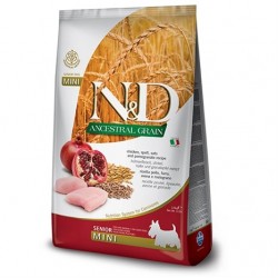 N&D Düşük Tahıllı Tavuklu Narlı Yaşlı Mini Köpek Maması 2.5Kg N&D Düşük Tahıllı Tavuklu Narlı Yaşlı Mini Köpek Maması 2.5Kg