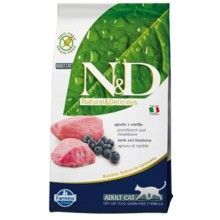 N&D Kuzu Etli Yaban Mersinli Tahılsız Kedi Maması 5 Kg