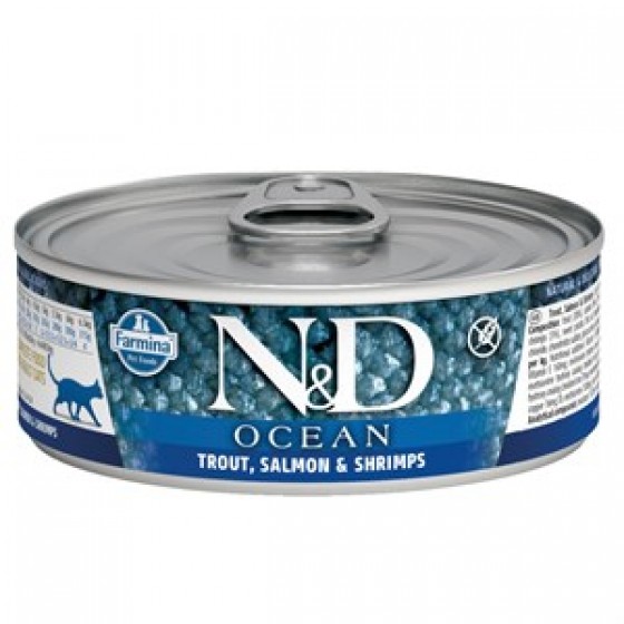 N&D Ocean Ton Balığı ve Somonlu Kedi Konservesi 70 Gr