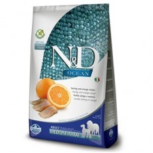 N&D Ocean Balıklı Portakallı Tahılsız Yetişkin Köpek Maması 12 Kg
