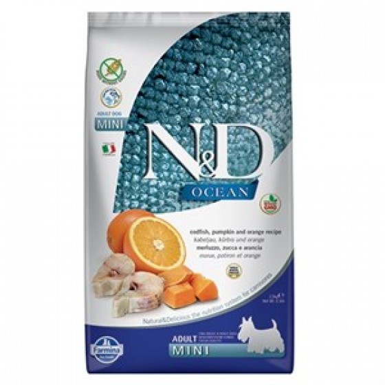 N&D Ocean Balkabaklı Balıklı Tahılsız Küçük Irk Köpek Maması 2.5 Kg