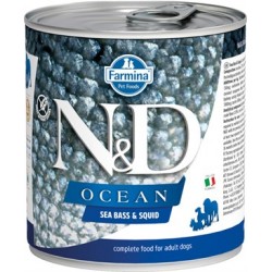 N&D Ocean Levrek ve Mürekkep Balıklı Köpek Konservesi 285 GR