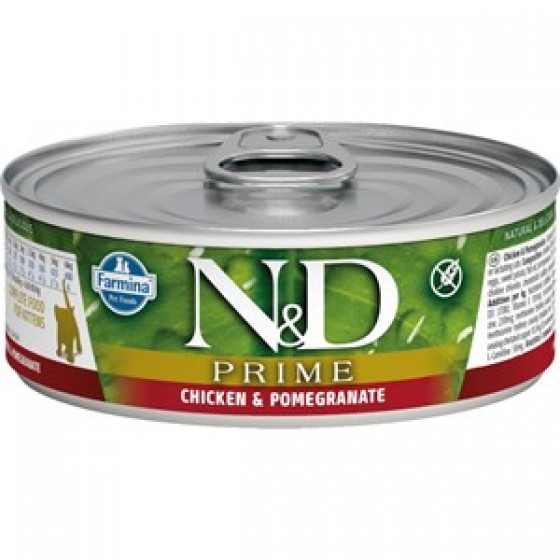 N&D Prime Tavuk ve Narlı Yavru Kedi Konservesi 70 Gr