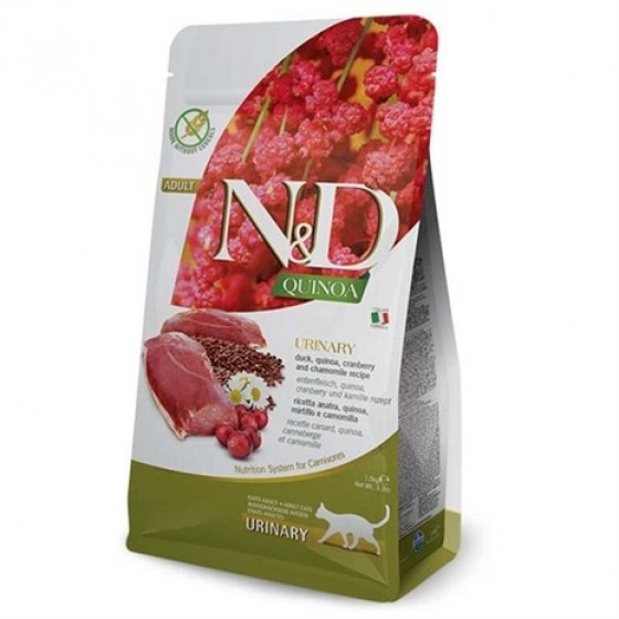 N&D Quinoa Urinary İdrar Yolu Destekleyici Ördekli Kedi Maması 1.5 Kg