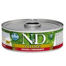 N&D Prime Tavuk ve Narlı Kedi Konservesi 70 Gr