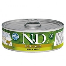 N&D Prime Yaban Domuzlu Elmalı Kedi Konservesi 70 Gr