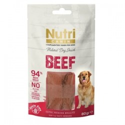 Nutri Canin Tahılsız Biftekli Köpek Ödül Maması 80gr Nutri Canin Tahılsız Biftekli Köpek Ödül Maması 80gr