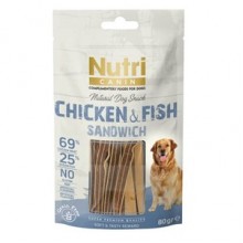 Nutri Canin Tahılsız Tavuklu Balıklı Köpek Ödül Maması 80gr