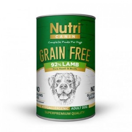 Nutri Canine Tahılsız Kuzulu Patatesli Köpek Konservesi 400 Gr