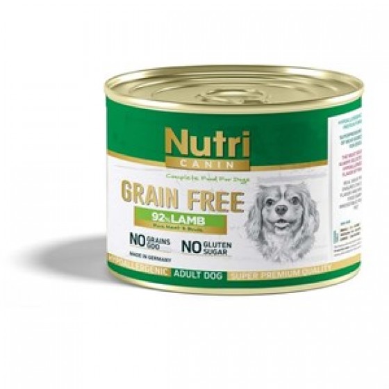 Nutri Canine Tahılsız Kuzulu Patatesli Köpek Konservesi 200 Gr