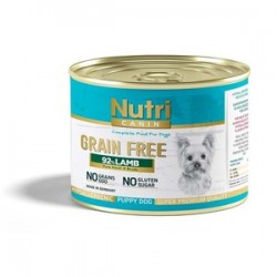 Nutri Canine Tahılsız Kuzulu Yavru Köpek Konservesi 200 Gr Nutri Canine Tahılsız Kuzulu Yavru Köpek Konservesi 200 Gr